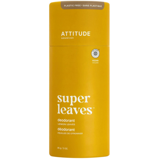 Déodorant solide Super Leaves Feuilles de Citronnier 85 g - Attitude