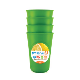 4 verres réutilisables matériaux recyclés