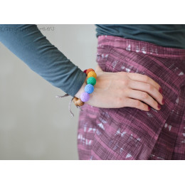 Bracelet de dentition - colori arc-en-ciel