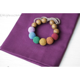 Bracelet de dentition - colori arc-en-ciel d'automne