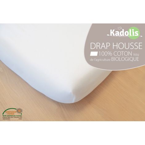 Drap Housse en Coton Bio - Pour Lit Bébé 70x140 cm Drap Housse en Coton Bio - Pour Lit Bébé 70x140 cm