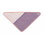 Bavoir bandana en coton BIO -  Purple Polka