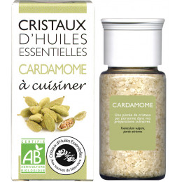 Cristaux d'huiles essentielles à cuisiner - cardamome - 10 g