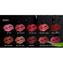 Rouge à lèvres mat - rose rouge - 463 - 3.5 g