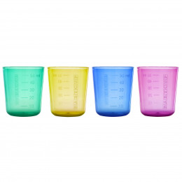 Mini verres multicolores Lot de 4