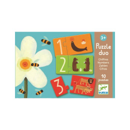 Puzzle duo chiffres - A partir de 3 ans