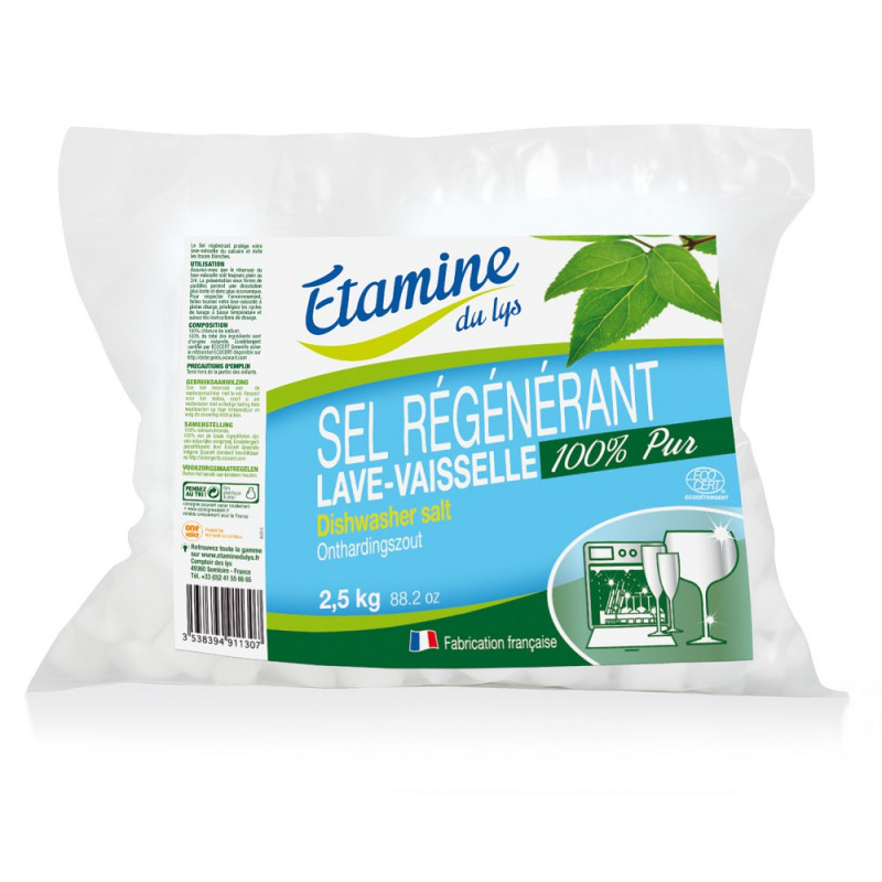 Etamine du Lys - Sel pour lave vaisselle - 2,5 kg - Sebio