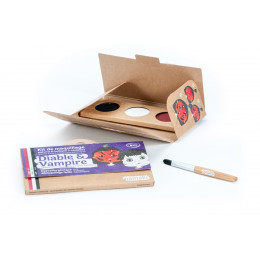 Kit de maquillage Bio 3 couleurs Diable et Vampire