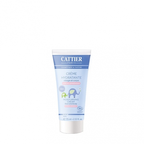 Crème bébé hydratante visage et corps 75 ml - Cattier