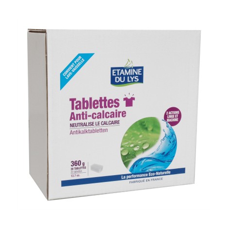 Tablettes anti-calcaire 