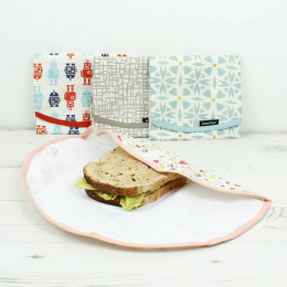 Pochette ronde pour goûters et sandwiches - Geo