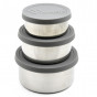 Set de 3 bols ronds en inox