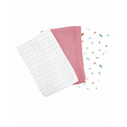 Lange à plier en coton BIO - LOT DE 3 - 70 x 70 cm Papillons