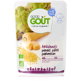 Artichauts, panais, pâtes et parmesan 190g dès 6 mois