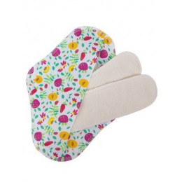 Kit hygiène. Lot de 2erviettes hygiéniques lavables + pochette imperméable Fruits