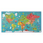 Puzzle géant carte du monde -  à partir de 6 ans