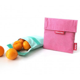 Pochette casse-croûtes lavable et réutilisable Snack'n'Go - Eco Pink