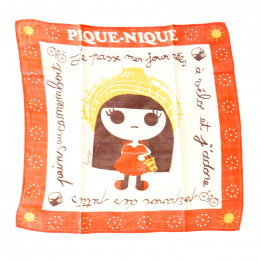 Foulard Pique Nique en coton Bio