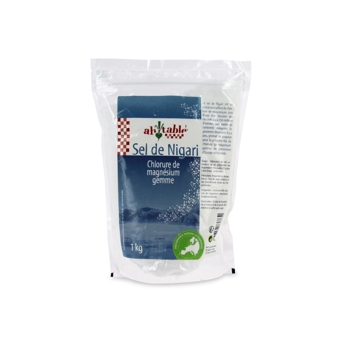 Chlorure de magnésium 1 kg Nigari