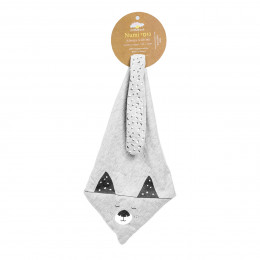 Bavoir Numi en coton Bio Gris