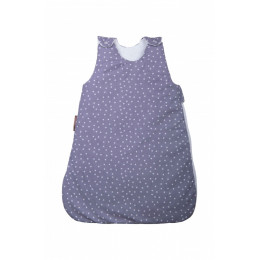 Gigoteuse hiver en coton bio - lilas étoilé TOG 2.5