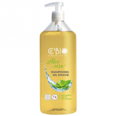 Shampooing Gel douche Bio Aloé vera 1 litre