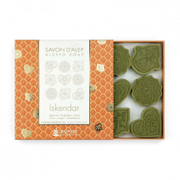 Coffret cadeau savons d'Alep d'invités - Iskendar - 9 x 10 g