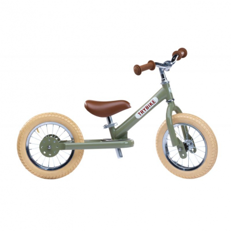 Trybike 2-en-1 vintage vert - draisienne