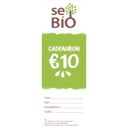 Chèque cadeau de 10 € - version papier