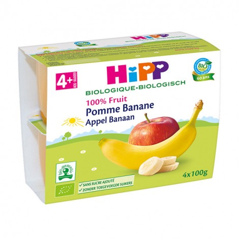 Pomme banane Bio dès 4 mois 4 x 100 g