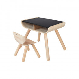 Table et chaise en bois - à partir de 3 ans