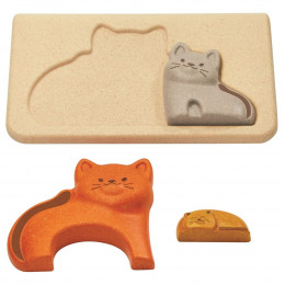 Puzzle famille chats - à partir de 18 mois