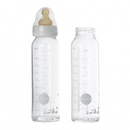 Biberon en verre 240 ml - 3 à 24 mois - lot de 2