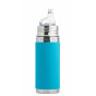 Biberon isotherme évolutif inox 260 ml - bec de transition - Turquoise