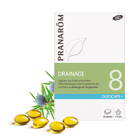 Oleocaps + BIO N°8 - Drainage - 30 capsules - A partir de 12 ans