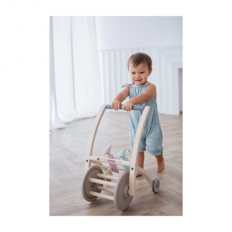 chariot de marche en bois bébé