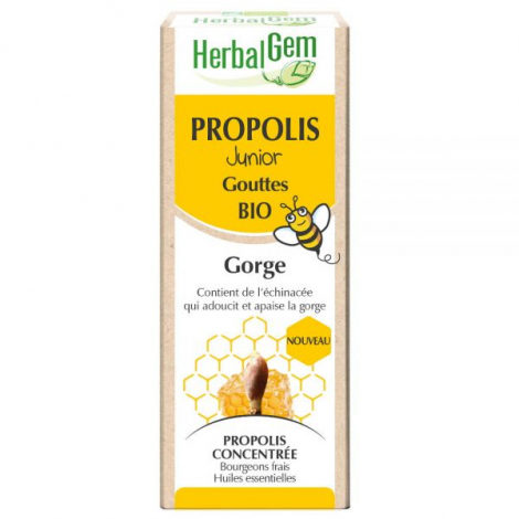 Propolis Bio Junior à large spectre - Gorge - Gouttes 15 ml