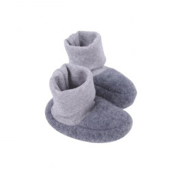 Chaussons en polaire de laine - Anthracite