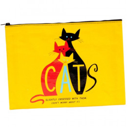 Grande trousse en matériaux recyclés - Cats