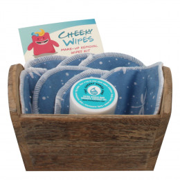 Kit de lingettes démaquillantes lavables - Libellules bleues