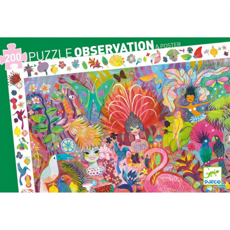 Puzzle observation - Carnaval de Rio - 200 pcs