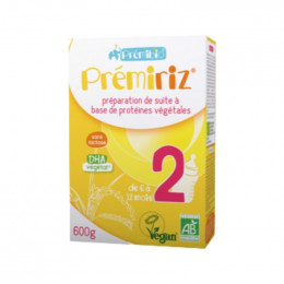 Prémiriz 2 Préparation de suite à base de protéines végétales - de 6 à 12 mois - 600 g