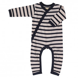Pyjama coton bio - Rayures bretonnes - marin