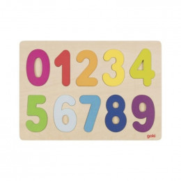 Puzzle en bois à encastrements - Chiffres - à partir de 2 ans