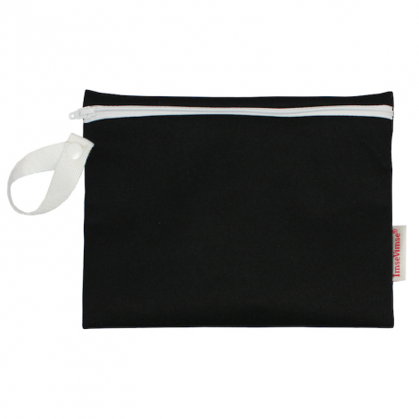 Pochette pour serviettes hygièniques - coton BIO - Noir 