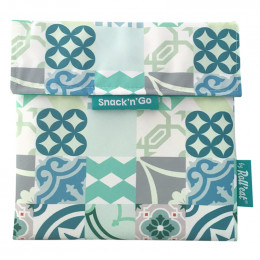 Pochette lavable et réutilisable Snack'n'Go - Patchwork Green