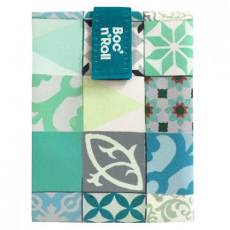 Pochette sandwich réutilisable Boc'n'Roll - Patchwork Green