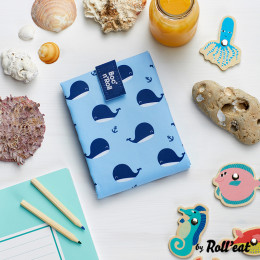 Pochette sandwich réutilisable Boc'n'Roll - Kid Baleines
