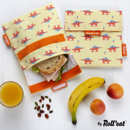 Pochette lavable et réutilisable Snack'n'Go - Kid Dinos