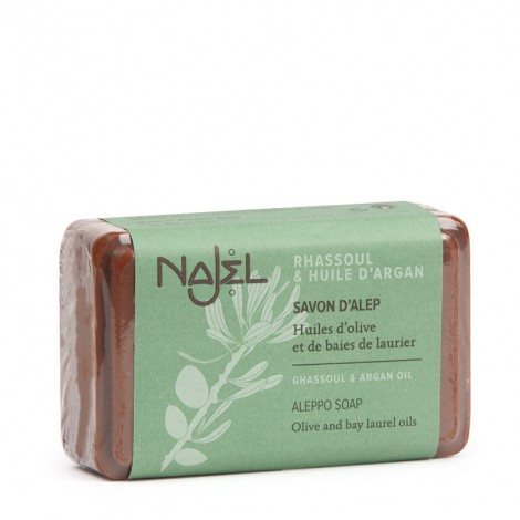 Savonnette d'Alep Rhassoul et huile d'Argan Savonnette d'Alep Rhassoul et huile d'Argan